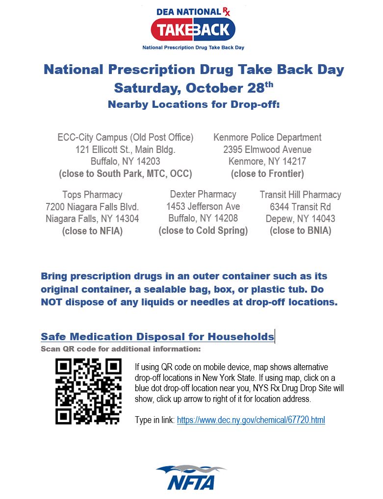 National Prescription Drug Take Back Day - NFTA Elements